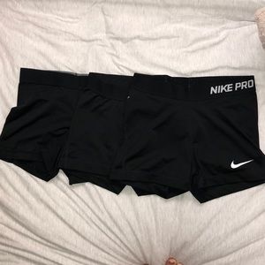 2 Black Nike Spanks